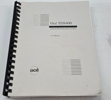 Manuale utente plotter OCE TDS 400 - Vedi foto
