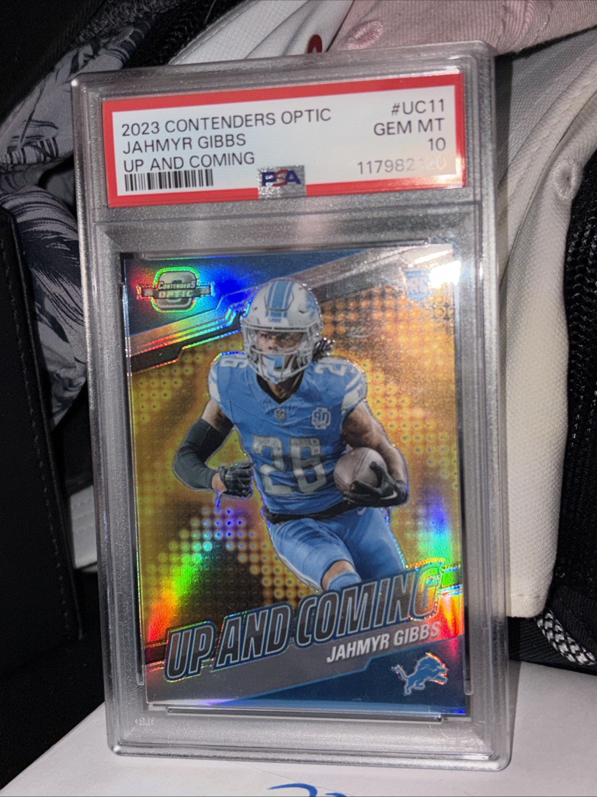 Jahmyr Gibbs Panini Contenders Optic Up and Coming #UC11 Base