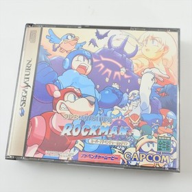 SUPER ADVENTURE ROCKMAN Megaman Sega Saturn 2063 ss
