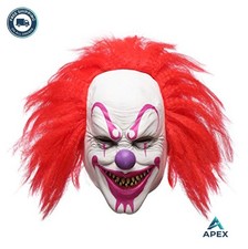 Latex Joker Clown Mask 7.5x10.2 Inch Adult Horror Halloween Cosplay Prop