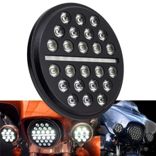 Eagle Lights 7" SLIM LINE Multi LED Projection Headlight - Black - Fits All 7" H