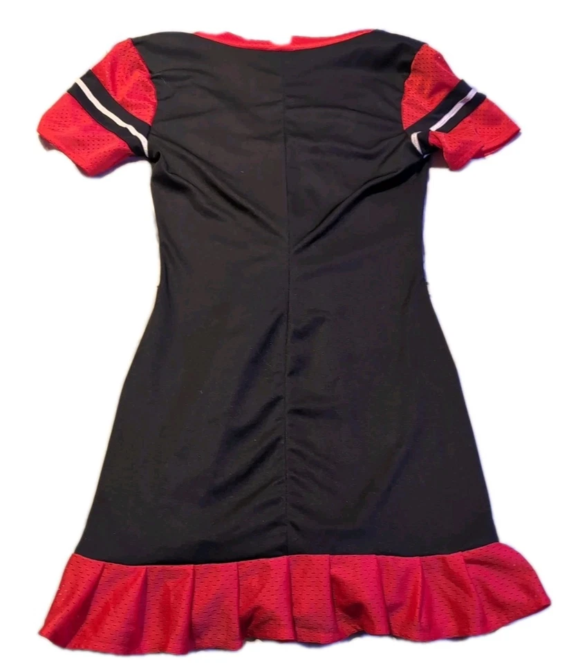 Cheerleader Football  Halloween Costume by Dreamgirl Size MEDIUM (6-10) Football - Image 4 of 4