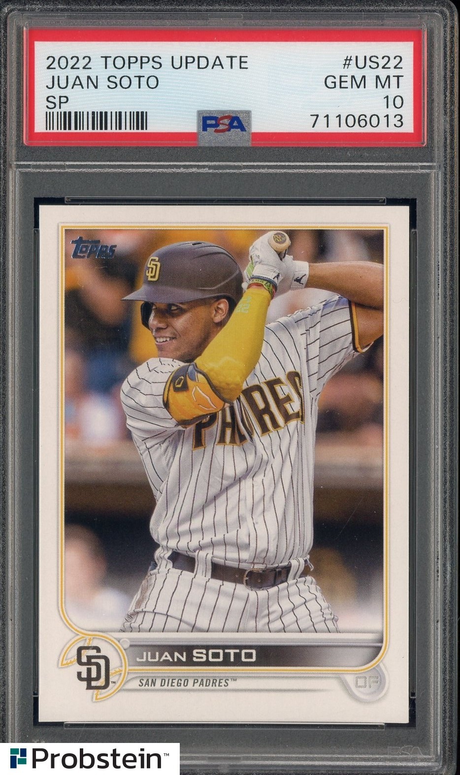 2022 Topps Update SP #US22 Juan Soto San Diego Padres PSA 10 GEM MINT