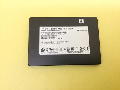 Micron 5300 PRO 960GB TLC SATA 6Gb/s 2.5'' SSD MTFDDAK960TDS