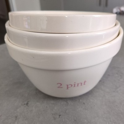 Mason Cash 3er Set Becken Creme 30er 36er 42er 2pt 1pt 2pt 3/4 Pt