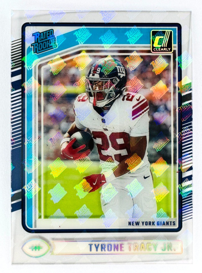 2024 Clearly Donruss TYRONE TRACY JR. #100 Rated Rookie Logo SP - Giants