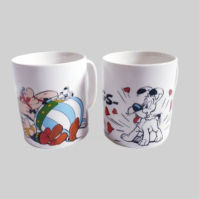Asterix & Obelix Kaffeebecher 2er Set Porzellan Tassen Idefix Comic 2025
