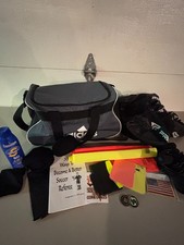Kit de inicio de árbitro de fútbol parcial libro/bolsas Adidas/banderas/tarjetas/silbatos/etc