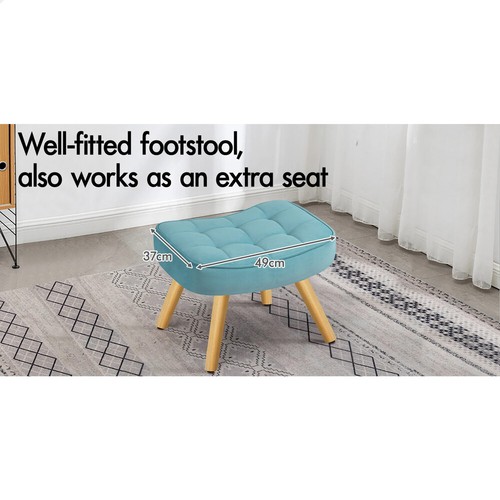 ALFORDSON Armchair Lounge Chair Featherston Replica Accent Chair Couch Blue - Picture 7 of 11