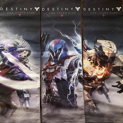 Destiny Taken King E3 2015 Booth Banner Set Hunter Warlock Titan Rare Promo