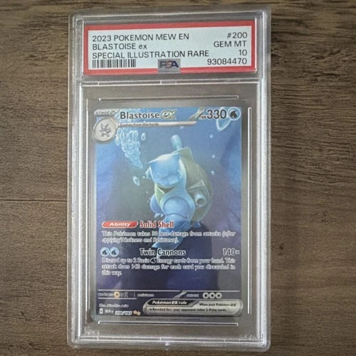 Pokémon Blastoise ex Scarlet & Violet 151 Special Illustration Rare PSA 10 200/…