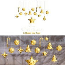 Christmas Window Clings Ornament Party Supplies Static for Home Shop