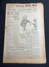 1962 Feb 14 ARIZONA DAILY STAR Newspaper VG 4.0 Fifty 50 Years of Progress