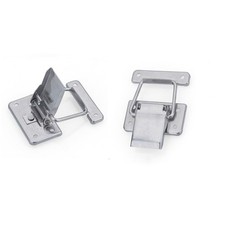 2pcs Stainless Steel Hardware Cabinet Case Spring Loaded Latch Catch Toggle
