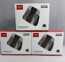 (3) Aolion Magnetic Charging Grips for Nintendo Switch 2 Joy-Cons New In Box