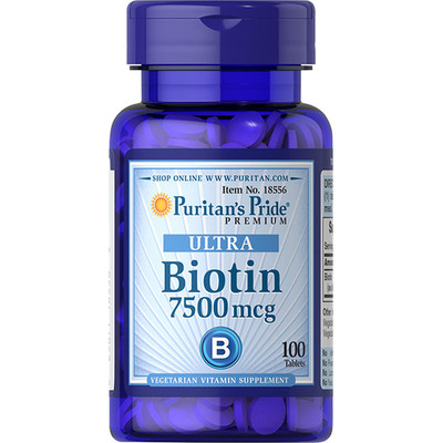 Ultra Biotin 7500 mcg 100 Tabletten Puritans Pride