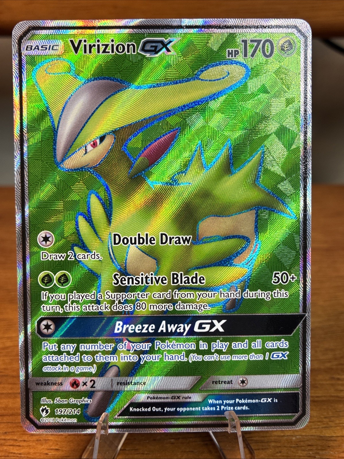 Virizion GX (Full Art) 197/214 Sm-Lost Thunder Holo