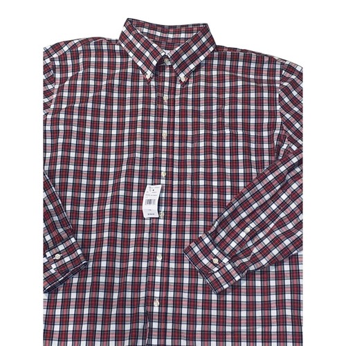 Brooks Brothers Men’s Button Up Red and White Long Sleeve Size 1XL Cotton - Picture 5 of 9