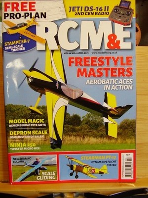 RCM&E MODEL AIRCRAFT MAG STAMPE SR-7 SEMI SCALE TRAINER  PRO PLANS