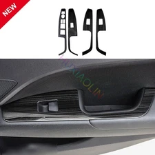 For Hyundai Elantra 2017-2020 Steel Black Car Window Switch Button Garnish Trim