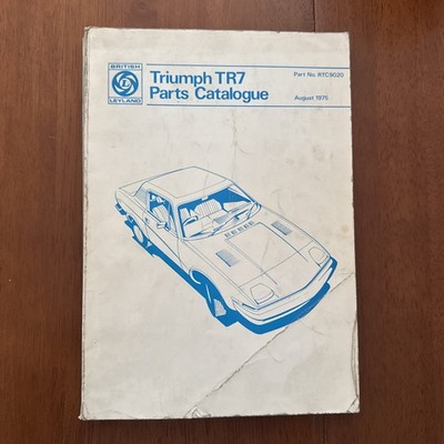 Triumph TR7  Parts Catalog Illustrated 1975  RTC9020