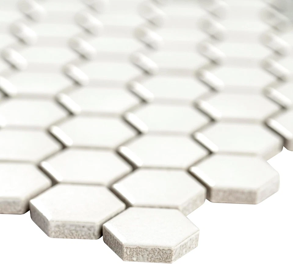 White & Gray 12 In. X 12 In. Mod Petal Matte Porcelain Tile – Kitchen Backsplash - Image 4 of 4