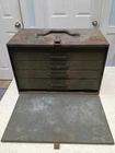 Armorers tool kit box Military Machinist 5 Drawer Metal Toolbox Green WWII WW2