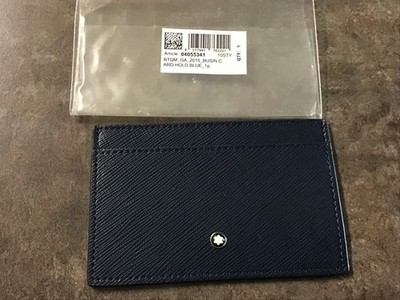 Montblanc Original Leather Business Cards Holder,new, Made In Italy