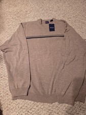 NEW Arrow USA Sweater Men's Crewneck Pullover Knit Sweatshirt Size XL Tan XXL