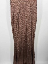 Pre-Owned Dress the Population Brown Size Medium Sequin Maxi Evening Gown