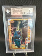 1996 Bowman's Best Picks Atomic Refractors Marcus Camby BGS 9