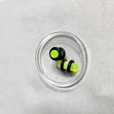 1 PAIR Yellow 6 Gauge Plugs Tunnels Earlets Body Piercing Jewelry