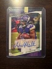 2020 Panini Absolute Signature Standouts Alexander Mattison #SS-AM Gold /49 (AU)