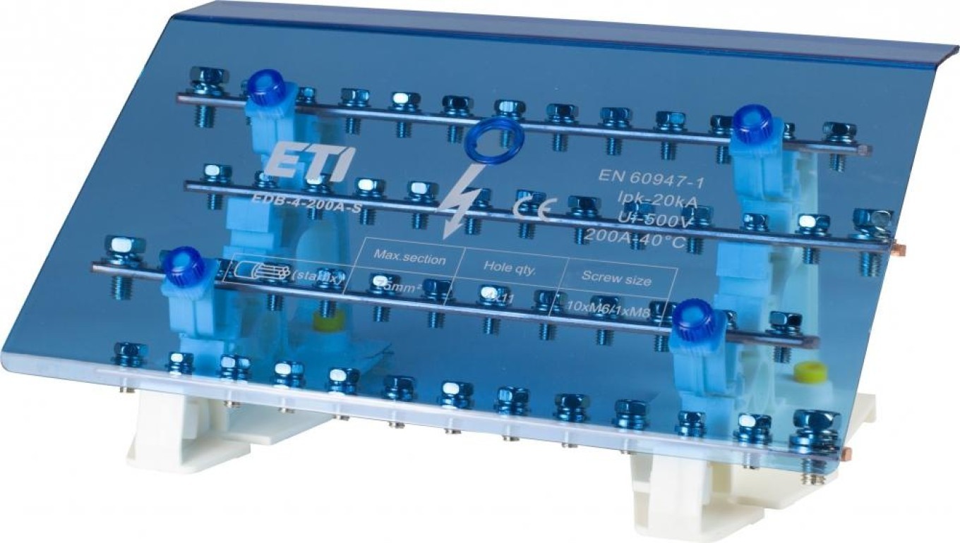 200A Distribution Block (4x11 Terminals) ETIBOX 001102311