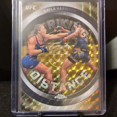 Kayla Harrison - 2026 Topps Chrome UFC Striking Distance - Gold Geometric 15/50