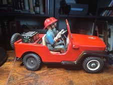 Shinkosha Electric FIRE DEPT NO 1 Friction F/S FEDEX. Tin Toy Untested.