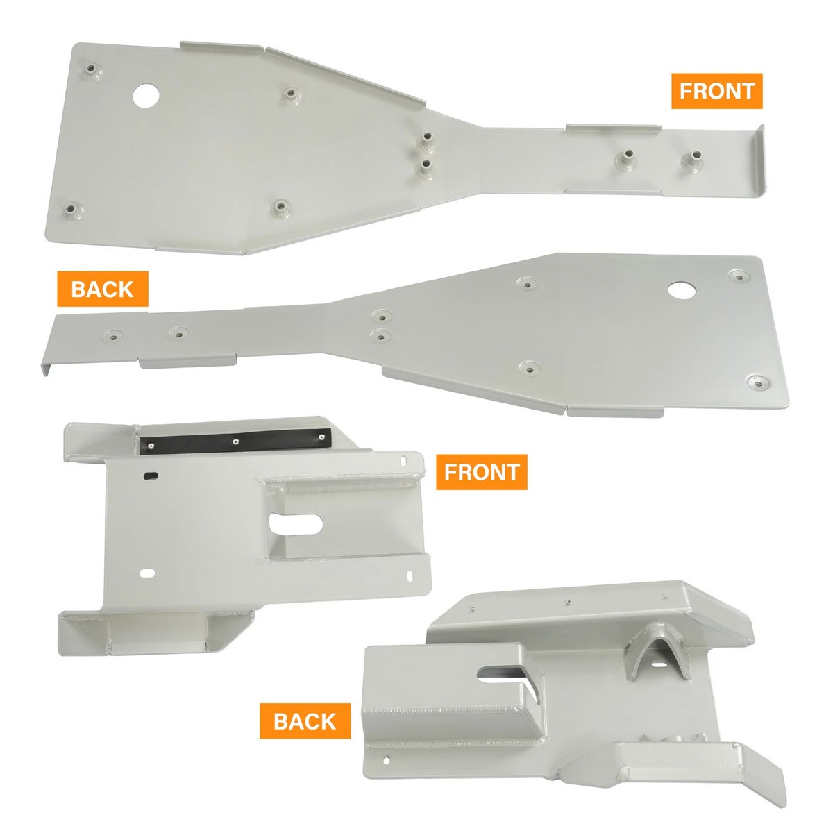 Swing Arm Skid Plate Gaurd Combo & Full Chassis Glide For Yamaha