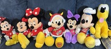 Lot of 7 -Disney Mickey and Minnie Mouse plush/stuffed animals