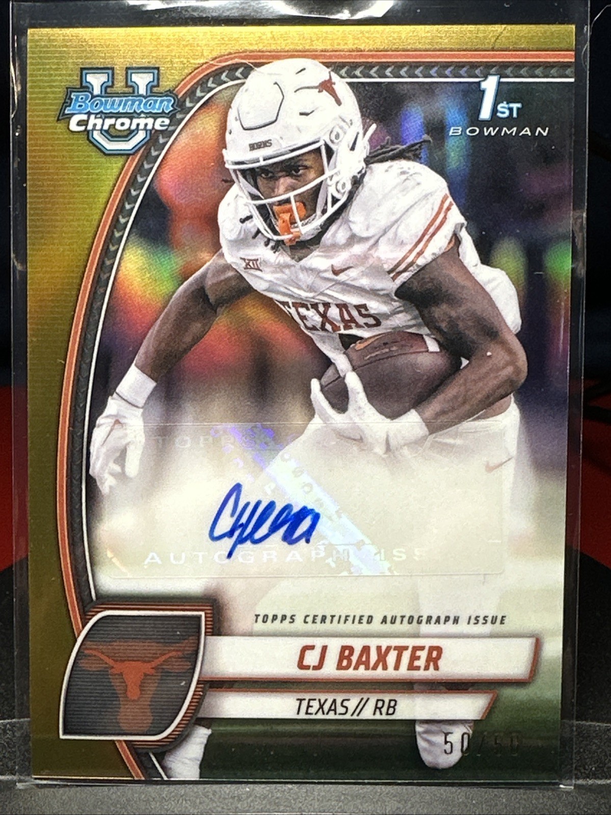 2024 Bowman University Chrome - Chrome Prospect Autographs CJ Baxter #PA-CBA...