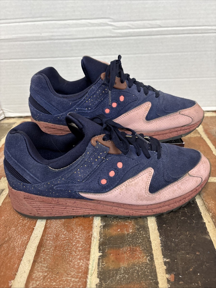 Saucony‎ Grid 8500 Navy Salmon Men Size 10.5 Sneakers Suede Saucony Grid 8500 Sneakers for Men for Sale | Shop Men main image 2