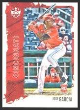 Jose Garcia #40 2021 Panini Diamond Kings Framed Plum Cincinnati RedsRC Rookie