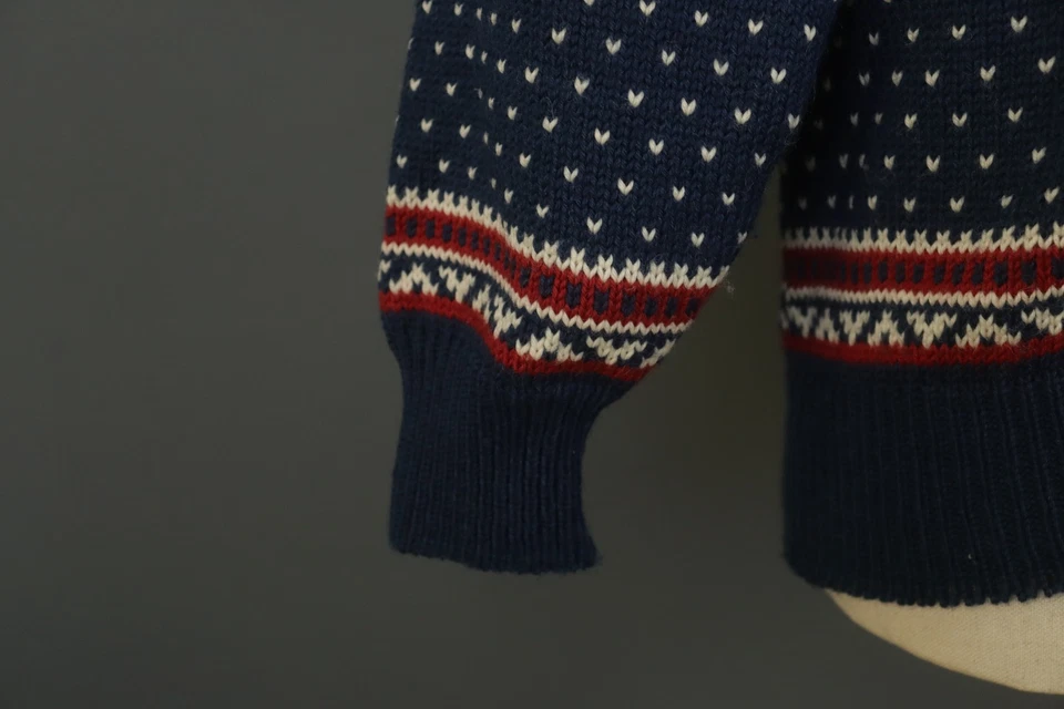 DALE OF NORWAY Multicolor Fair Isle Wool Toggle Front Cardigan Sweater Size S - Image 4 of 4