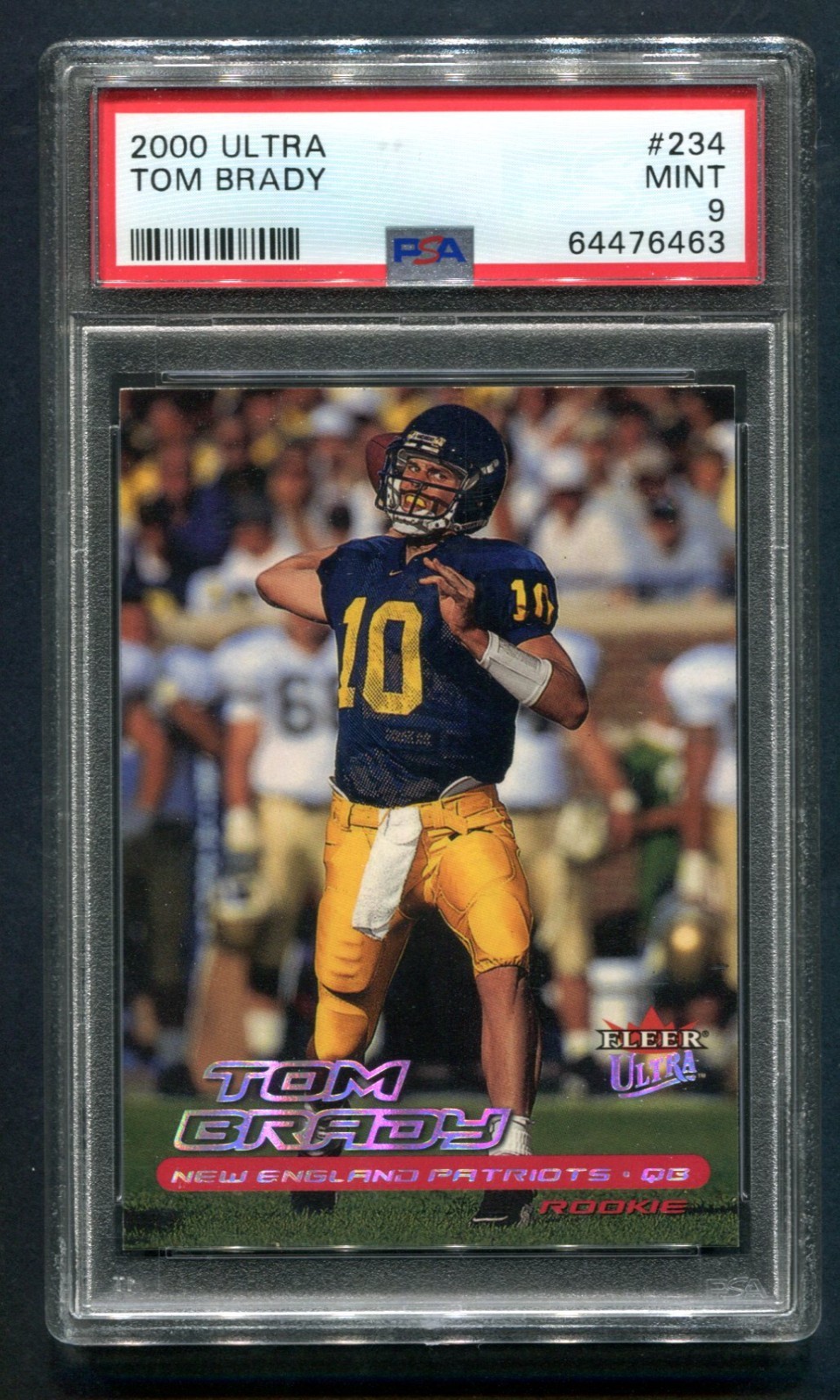 2000 Fleer Ultra Tom Brady RC #234 PSA 9 MINT