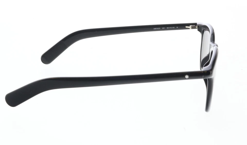 Montblanc MB0352S-001 Gafas de sol clásicas negras sin esfuerzo, contemporáneas geniales Foto 4 de 4