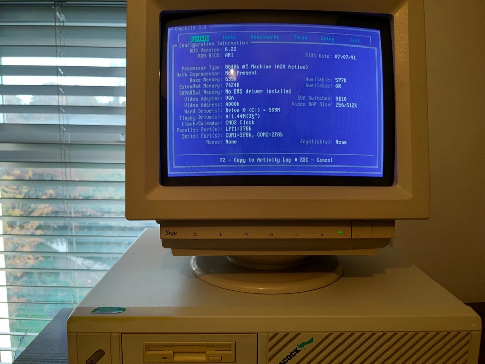 Peacock 486 DOS PC + Keyboard + XT-IDE - Bild 3 von 4