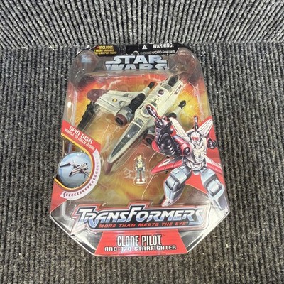 Brand New Star Wars Transformers Crossover Clone Pilot and ARC-170 Figure