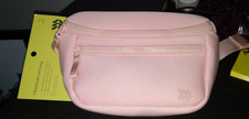 All in Motion Premium Belt Bag - Blush - Water-Resistant Knit Fanny Pack