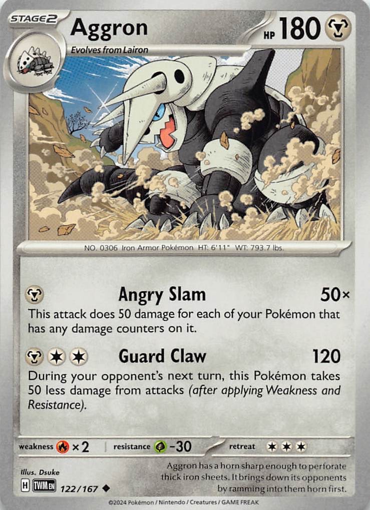 Aggron TWM 122/167 Non Holo Pokemon TCG