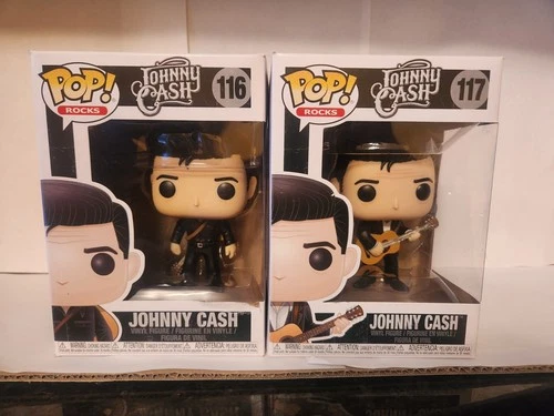 Johnny Cash Funko pop Rocks Folsom Prision #117 Man In Black #116 Vaulted Lot 2x