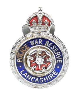 World War Two Lancashire Police War Reserve Policeman's Enamel Lapel Badge